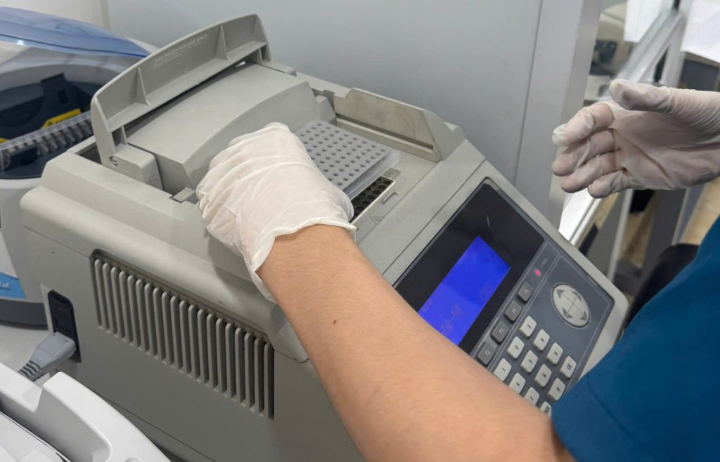 PCR nhân adn chuẩn bị cho bước điện di mao quản